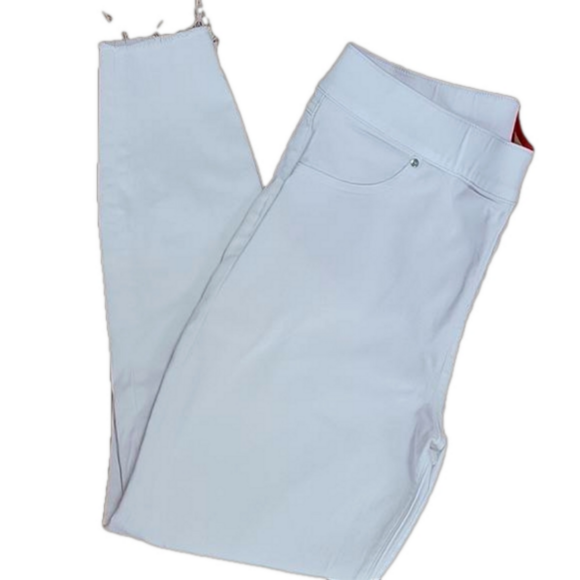 Spanx Distress White Jeggings Jeans Size Large EUC - Picture 1 of 11